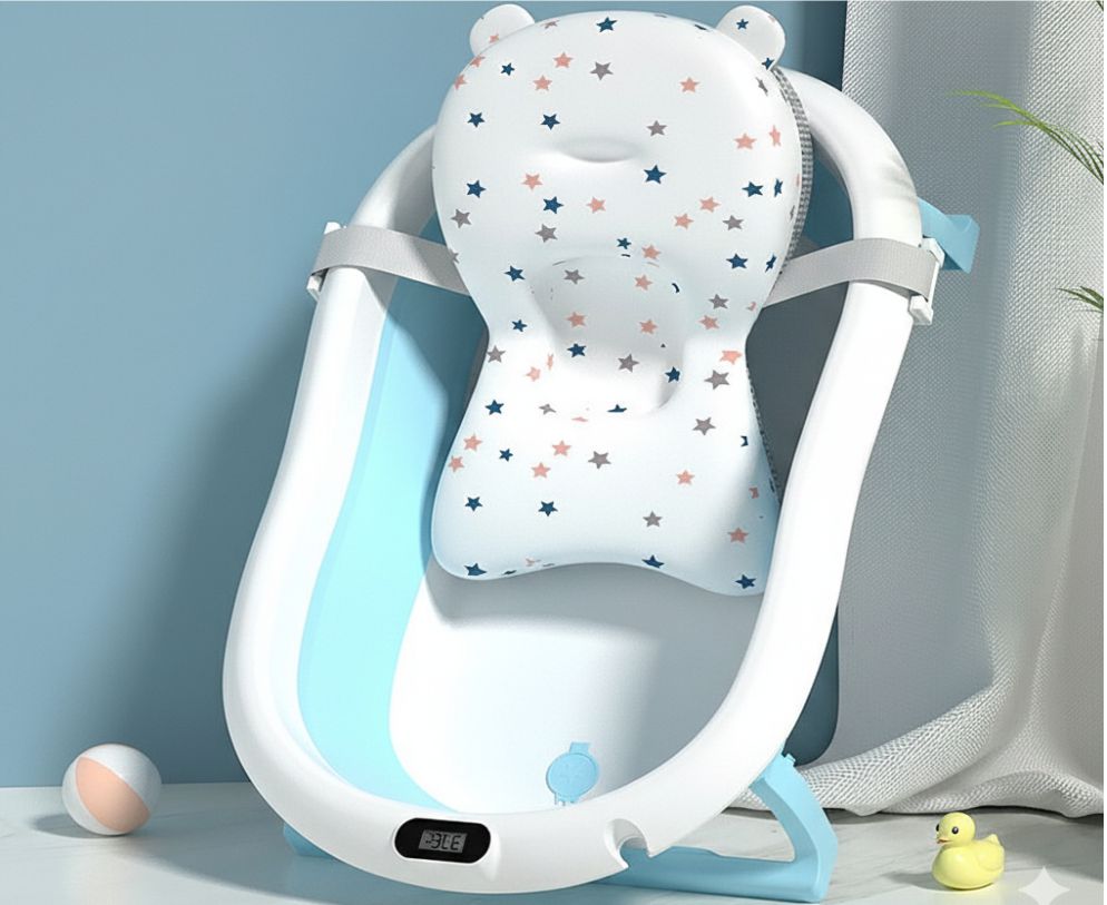 Bañera Plegable Modelo Clasico Celeste