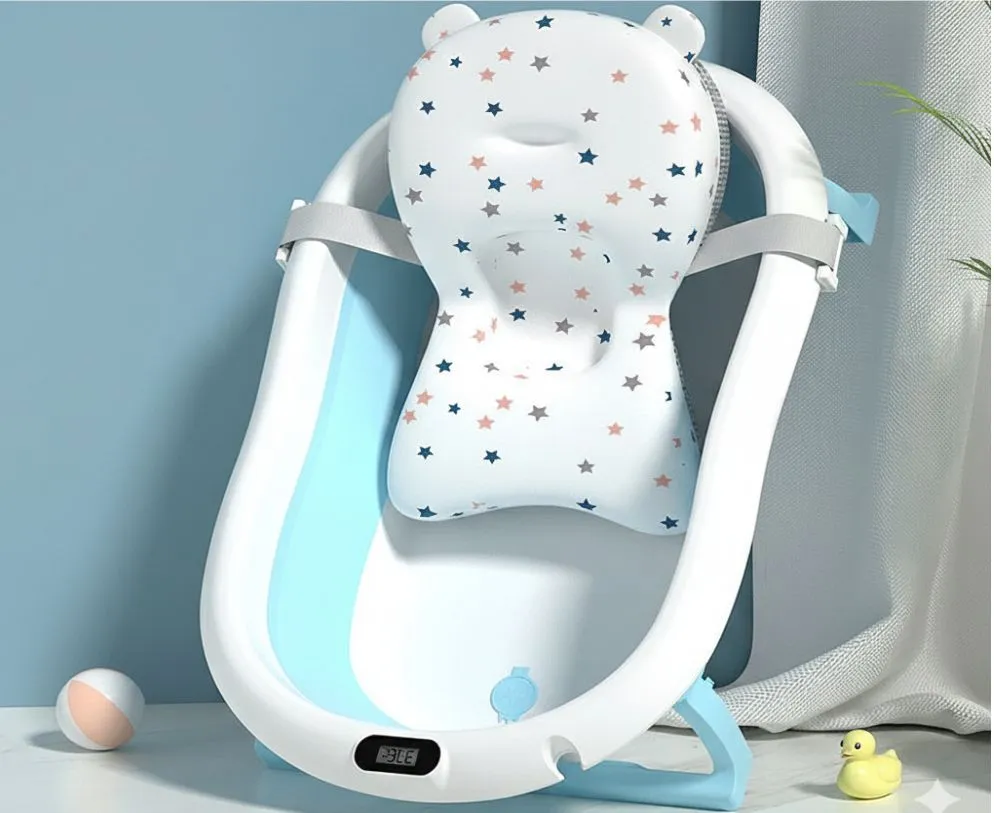 Bañera Plegable Modelo Clasico Celeste